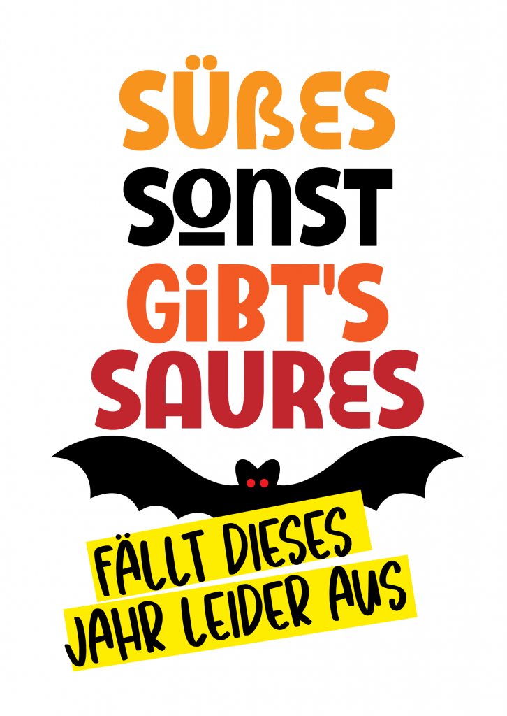 Freebie Printable Halloween fällt aus PDF zum Download