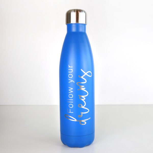 Gravierte Thermosflasche aus Edelstahl mit Gravur