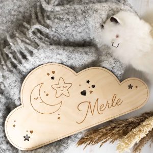 Wolkenschild mit Personalisierung