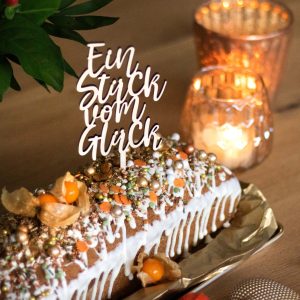 Cake Topper Ein Stück vom Glück