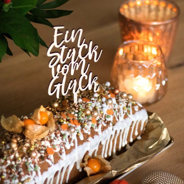 Cake Topper Ein Stück vom Glück