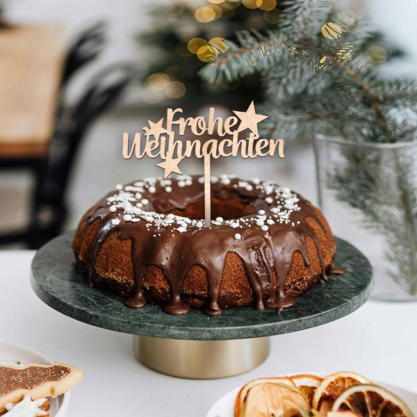 Cake-Topper Frohe Weihnachten