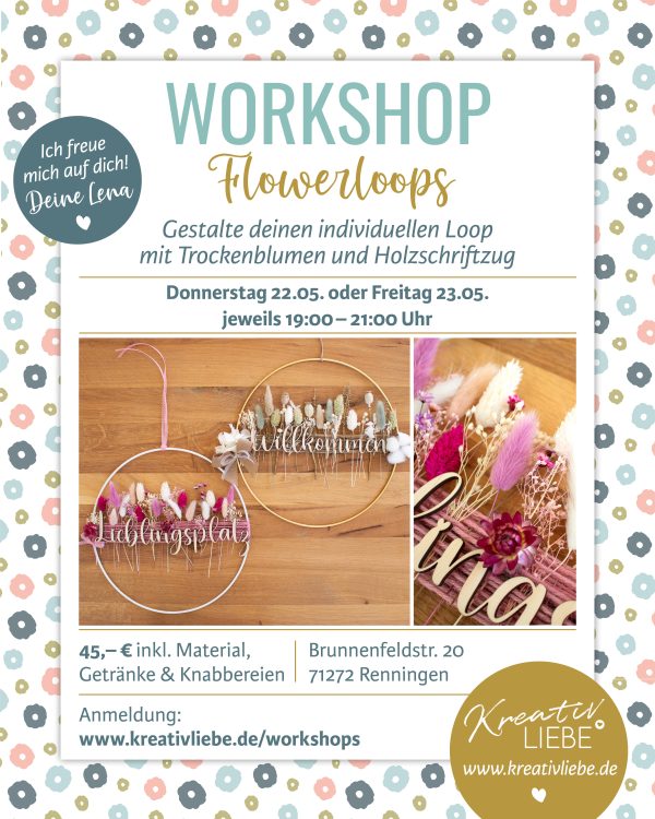 Workshop Flowerloop, Donnerstag 22.5.2025 – Bild 3